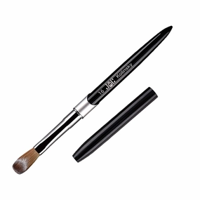 100% Kolinsky Hair Bristles, Acrylic Nail Brush for Acrylic Powder Nail Carved and Extend Nails, Nail Art Brush Black White Metal Handle Professional Drawing Application Manicure Tool (16#)