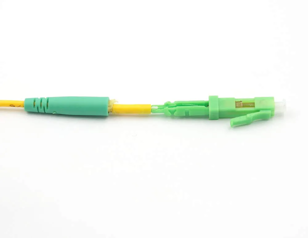 10pcs LC APC Fiber Optic Quick Connector Fiber Fast Connectors Singlemode SM9/125 for 0.9mm/2.0mm/3.0mm Fiber Cable of Fiber Network