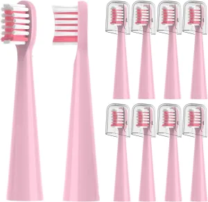 10PCS Toothbrush Replacement Head Compatible with Vekkia Kids Pink Unicorn Electric Toothbrush, Soft and Comfortable for Children's Teeth and Gums