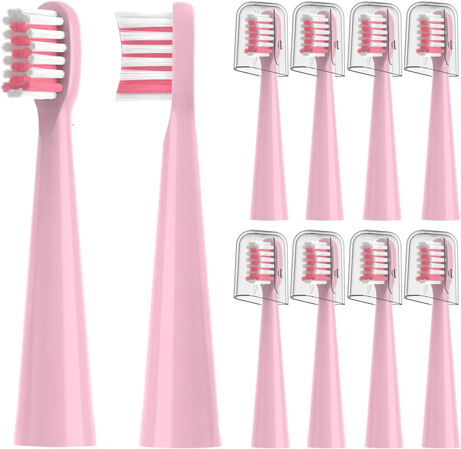 10PCS Toothbrush Replacement Head Compatible with Vekkia Kids Pink Unicorn Electric Toothbrush, Soft and Comfortable for Children's Teeth and Gums