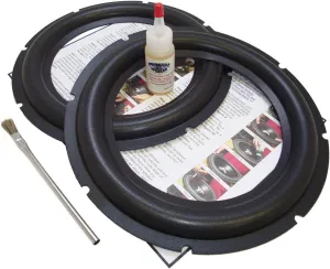 10" Subwoofer Foam Surround Edge Repair Kit - 2 Subwoofer Kit - Compatible wth JL Audio 10WX - 10 Inch