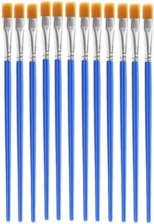 12 pcs Nylon Hair Detail Paint Brush Children DIY Art Supplies Tool Watercolor Artist Painting Brush Art Stationery