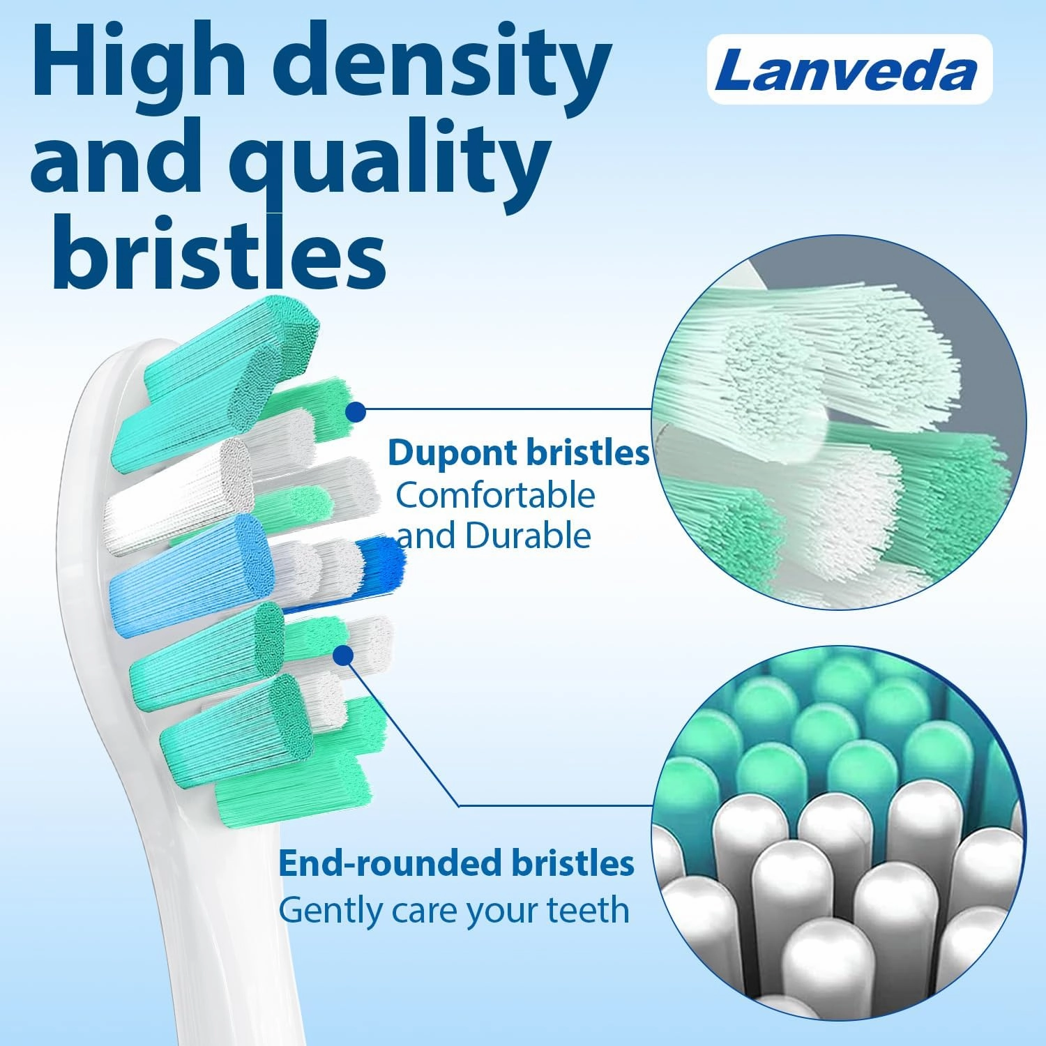 12 Pack Replacement Toothbrush Heads Compatible with Philips Sonicare Replacement Brush Heads, Replacement Heads Compatible with Philips Sonicare 4100 5300 Electric Toothbrush HX3681, White