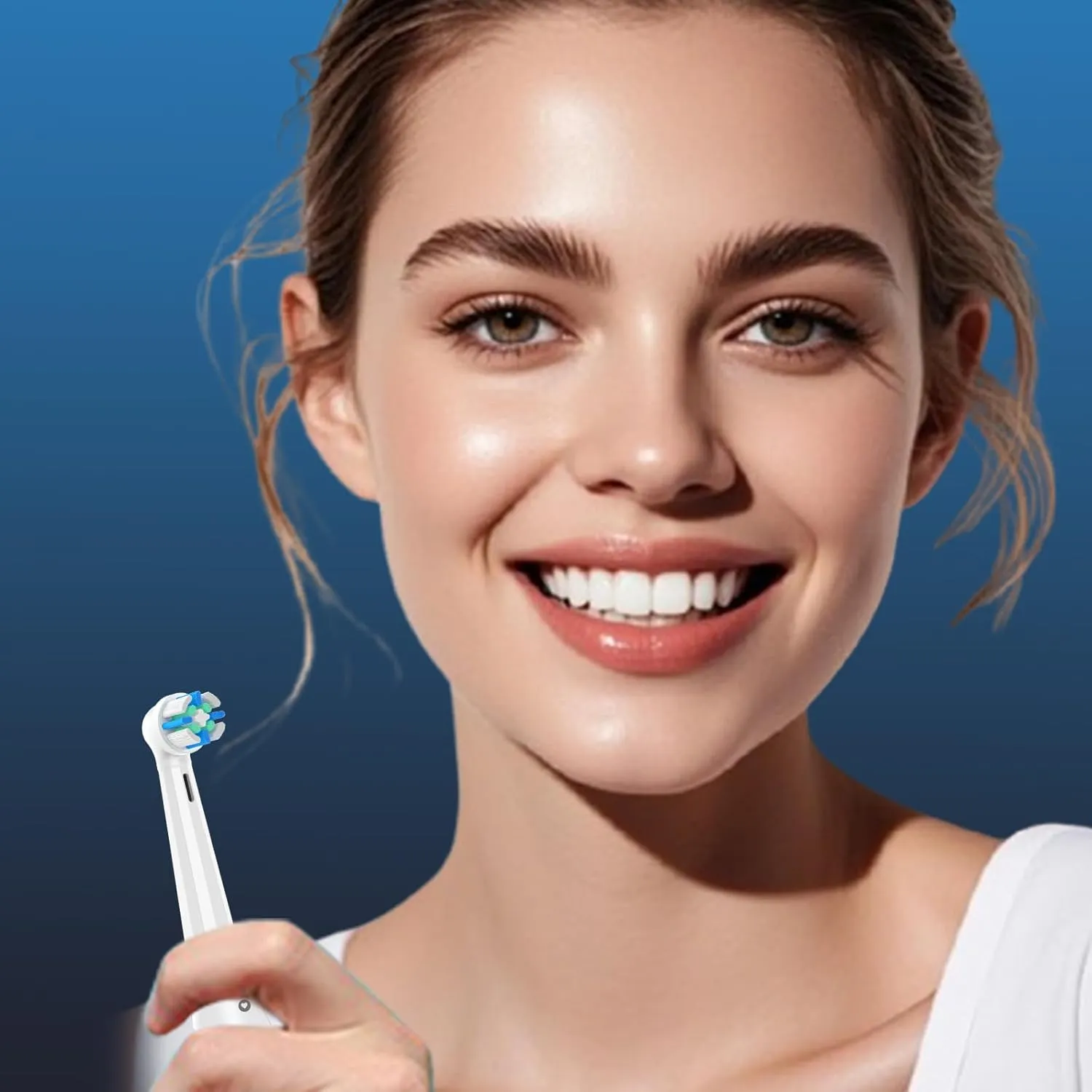 12PCS Replacement Heads Compatible with Oral B iO 2 3 4 5 6 7 8 9 10 Series Electric Toothbrush, IO Brush Heads Compatible with Oral B, Medium Bristles for Teeth Clean & Gums Care (Black/White)