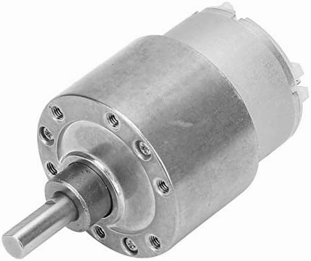 12V Electric Brush DC Motor 37mm Diameter Gearbox Eccentric Shaft Large Speed Reduction Gear Motor for Electronic Toy Fan - (Speed(RPM): 700RPM)