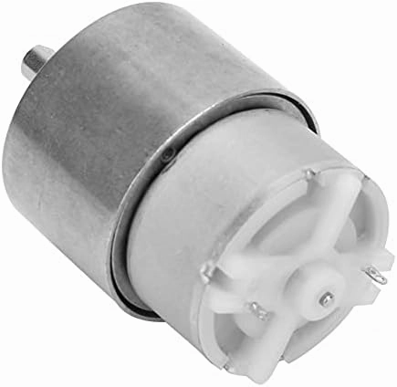 12V Electric Brush DC Motor 37mm Diameter Gearbox Eccentric Shaft Large Speed Reduction Gear Motor for Electronic Toy Fan - (Speed(RPM): 700RPM)