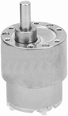 12V Electric Brush DC Motor 37mm Diameter Gearbox Eccentric Shaft Large Speed Reduction Gear Motor for Electronic Toy Fan - (Speed(RPM): 700RPM)