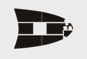 1999-2000 sea ray 270 sundancer (Bow) Cockpit Swimming Platform 1/4" 6mm EVA Foam Faux Teak Marine Floor