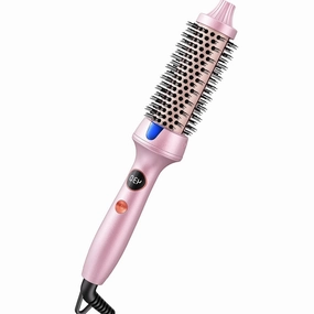 1.25 Inch Thermal Round Brush, Ionic Heated Round Brush Light Pink