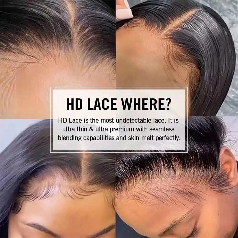 1B/27 Ombre Color Human Hair Yaki Straight Wig 13X6 HD Transparent Lace Front Wig Human Hair Pre Plucked 150% Density Honey Blonde Kinky Straight Brazilian Remy Hair Glueless Wigs Bleached Knots