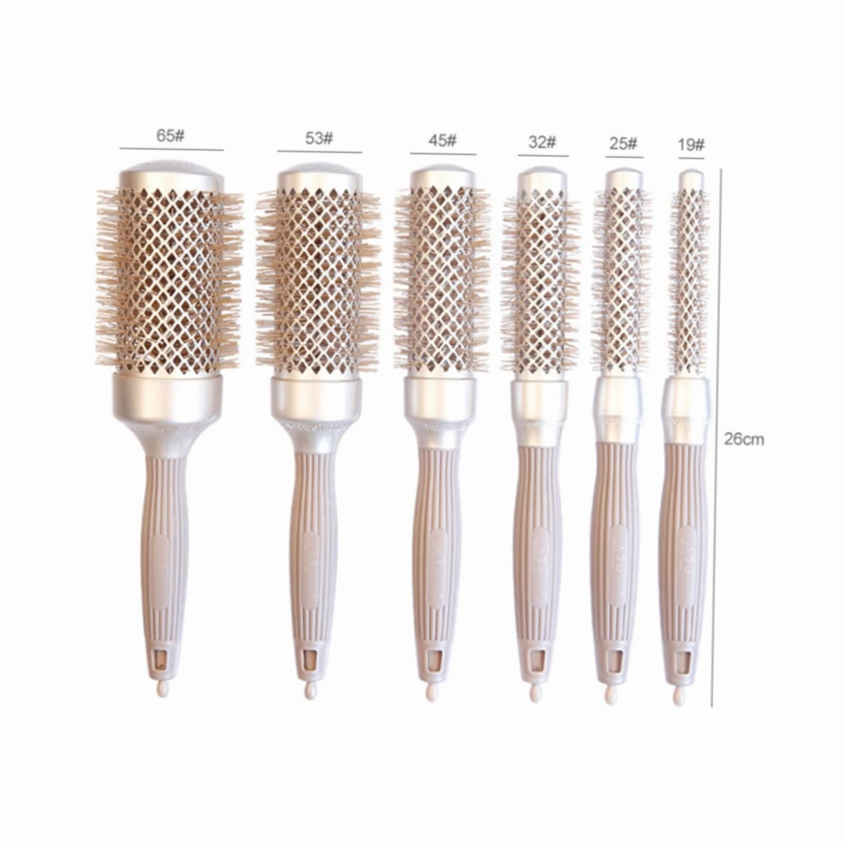 1pc Hair Curling Comb Professional Aluminum Tube Roller Comb for Salon Home Use Ergonomic Handle Smooth Teeth for Easy Styling Tool for Women