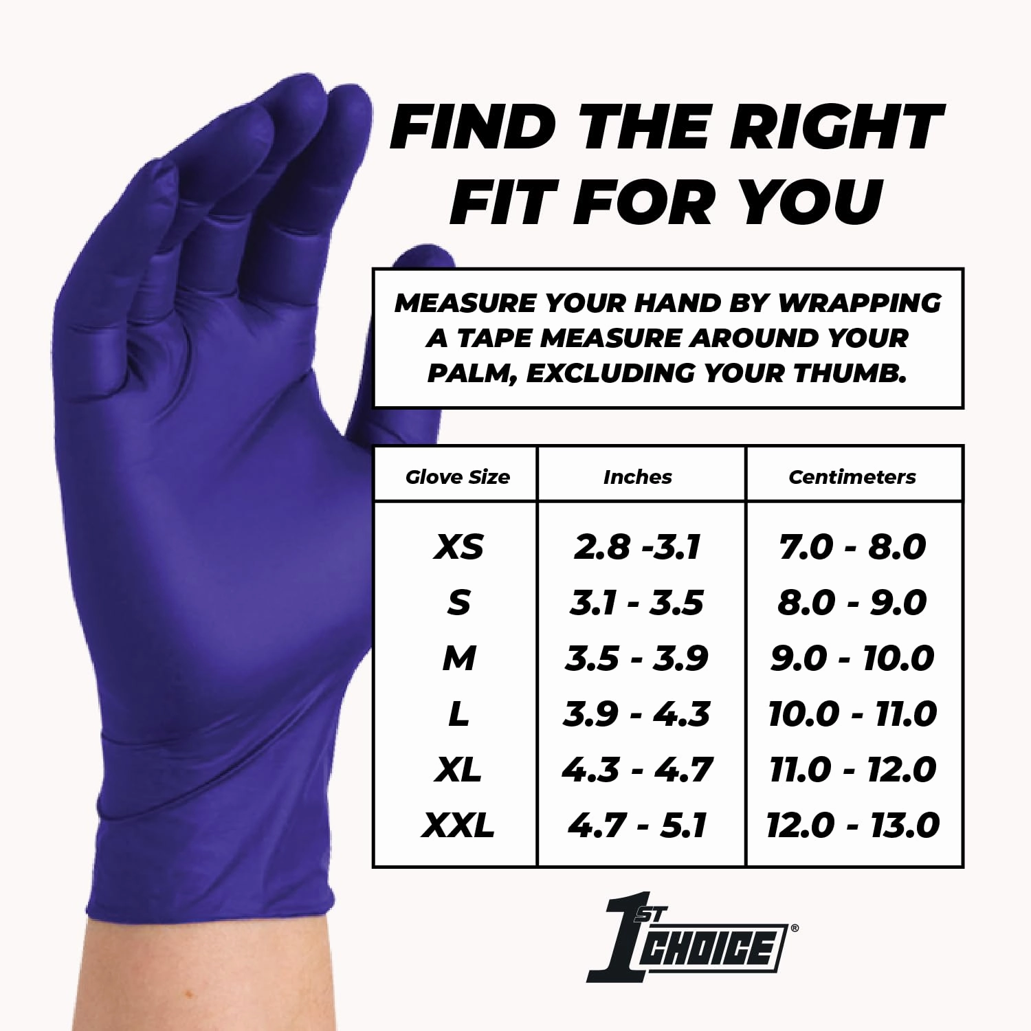 1st Choice Nitrile Disposable Gloves Indigo Nitrile Medium Gloves Disposable Latex Free Exam Grade Gloves 2 Boxes of 100