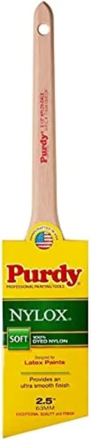 2-1/2" Purdy 144080225 Nylox Dale Angled Sash Paint Brush, Tynex Nylon
