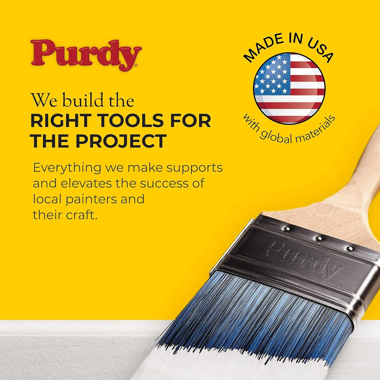 2-1/2" Purdy 144152725 Pro-Extra Glide Angled Sash Paint Brush, Tynex Chinex & Orel