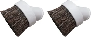 2 Central Vac Round Dusting Brush Attachment Grey fit for Vacuflo Beam Nutone Hayden