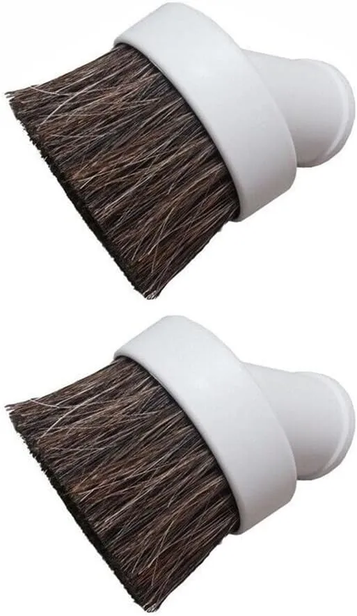 2 Pack Replacement Central Vacuum Round Dusting Brush 1 1/4" Attachment Vacuum Tool for Vacuflo for Beam for Nutone for Hayden Models