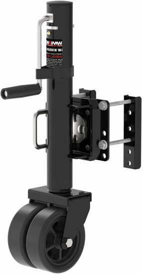 2000 lbs Upgraded Boat Trailer Jack, 10" Lift, Bolt On Trailer Jack for RV, Boat and More, Black