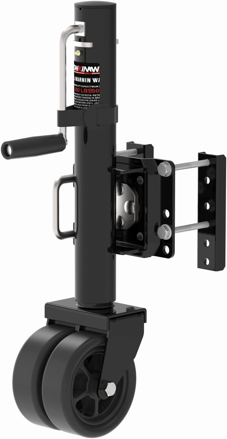 2000 lbs Upgraded Boat Trailer Jack, 10" Lift, Bolt On Trailer Jack for RV, Boat and More, Black