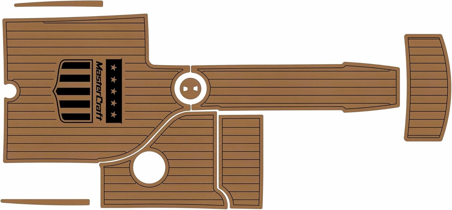 2006-2011 Mastercarft X2 Cockpit bow1/4” 6mm eva Foam Faux Teak Deck Surfing Boat Fishing Boat Motorcycle Hurts crapet Non-Slip mat Marine Floor