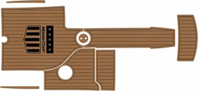 2006-2011 Mastercarft X2 Cockpit bow1/4” 6mm eva Foam Faux Teak Deck Surfing Boat Fishing Boat Motorcycle Hurts crapet Non-Slip mat Marine Floor