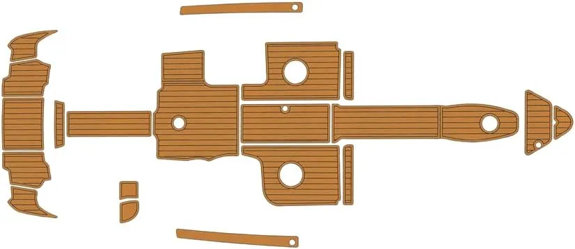 2007-2015 sea ray 270 SLX Cockpit Swimming Platform 1/4" 6mm EVA Foam Faux Teak Marine Floor