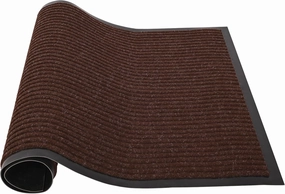 23.62" x 35.43" Striped Brush Step Entrance Floor Mat Commercial Grade High Traffic Guard Doormat with Rubber Backing Low Profile Commercial Rugs for Entryway Indoor Outdoor