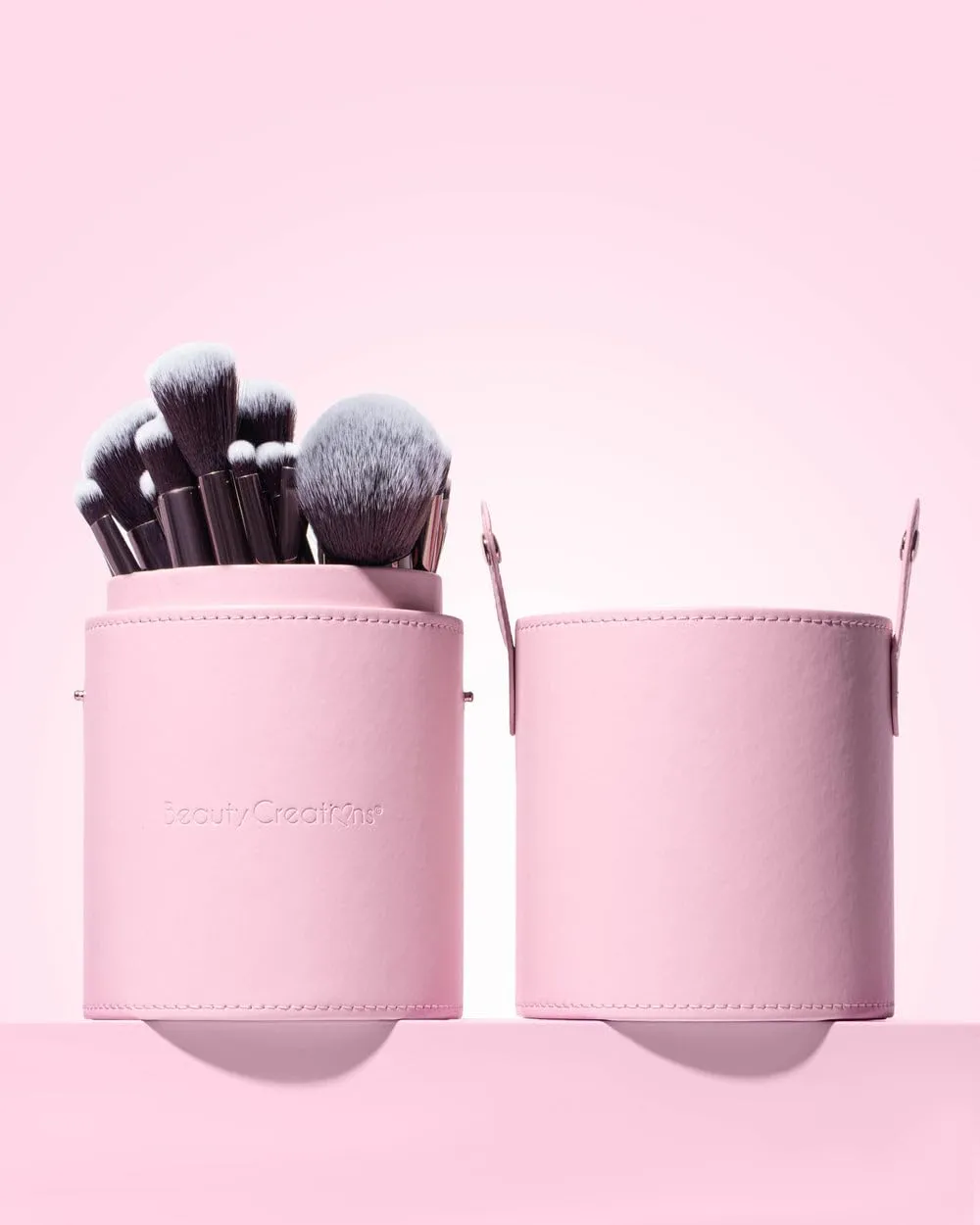 24 Piece Brush Set with Matching Travel Case Container (Pretty and Perfect)