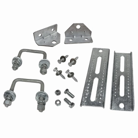 2 Pack 8" Galvanized Swivel Top Bunk Bracket Kit with Hardware for Boat Trailer, fits 2x3 Cross Members, Heavy Duty (2 Pack)