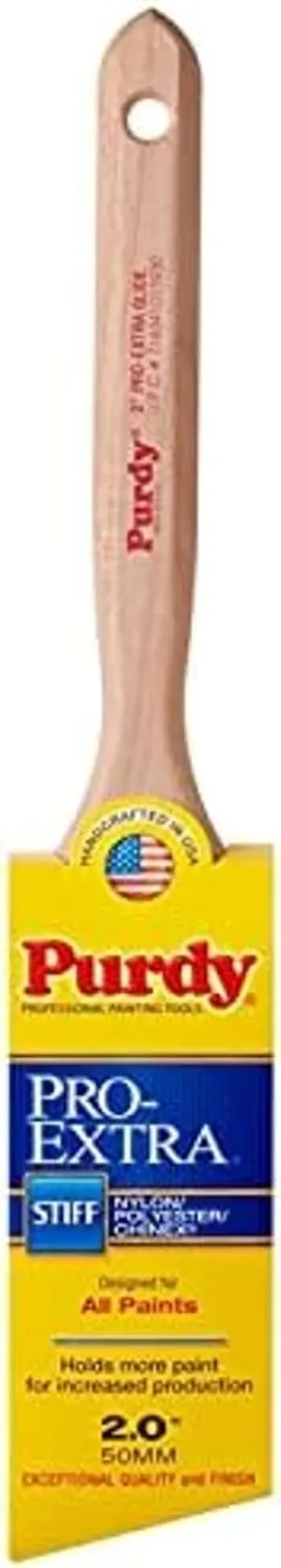 2" Purdy 144152720 Pro-Extra Elasco Glide Angled Sash Paint Brush, Tynex Chinex & Orel