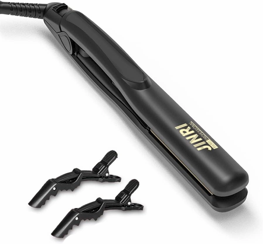 3 in 1 Heated Hair Styling Tool: Straightener, Crimper, and Hot Brush - Smooth Anti-Frizz Finish | Electric Brush for Straightening and Styling (M)