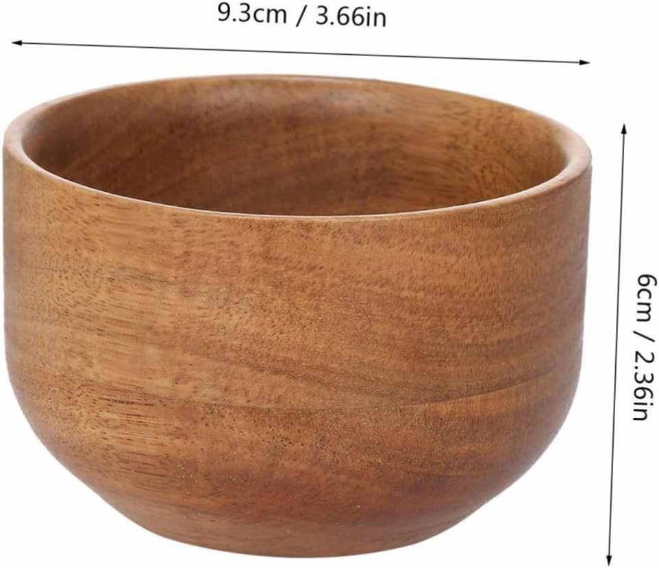 3pcs Wooden Shaving Bowl Art of Shaving Cream Bowl for Men Beard Soap Cream