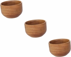 3pcs Wooden Shaving Bowl Art of Shaving Cream Bowl for Men Beard Soap Cream