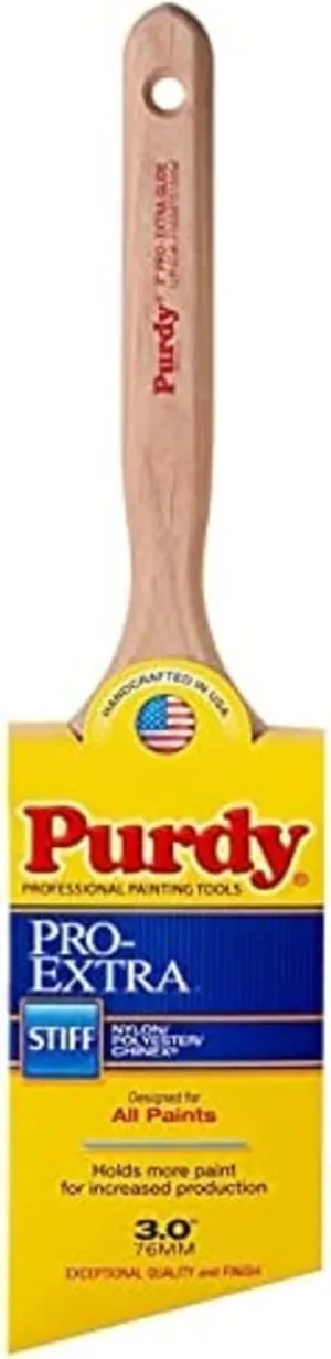 3" Purdy 144152730 Pro-Extra Glide Angled Sash Paint Brush, Tynex Chinex & Orel