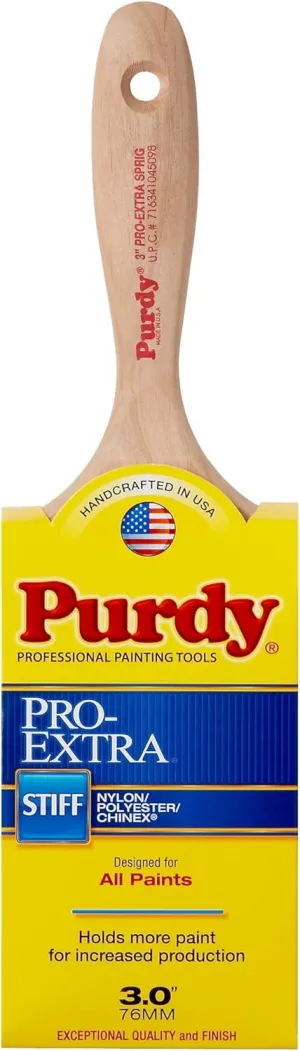 3" Purdy 144380730 Pro-Extra Glide Angled Sash Paint Brush, Tynex Chinex & Orel