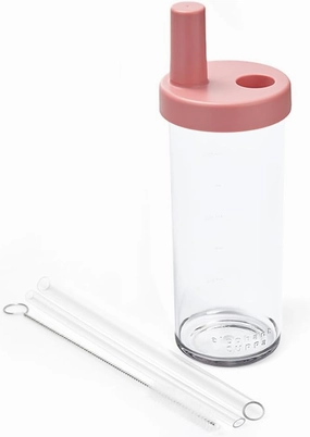 3rd Gen Classic Tumbler, with Two Straws, Used for Daily Life, BPA Free, Leak-Proof, Lightweight, 720ml, Pink