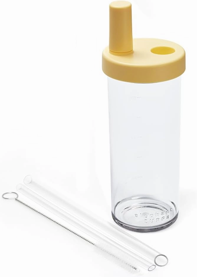 3rd Gen Classic Tumbler, with Two Straws, Used for Daily Life, BPA Free, Leak-Proof, Lightweight, 720ml, Yellow