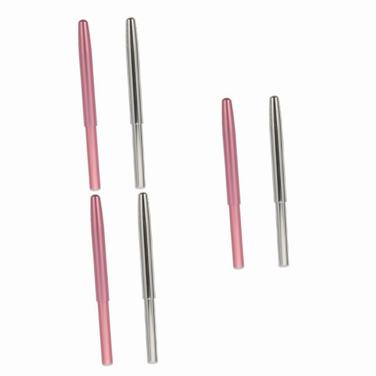 3sets Makeup Artist Brush 5-piece Girls Makeup Brush Set Acrylic Cosmetic Eyebrow Spoolies for Girls 2pcs*3