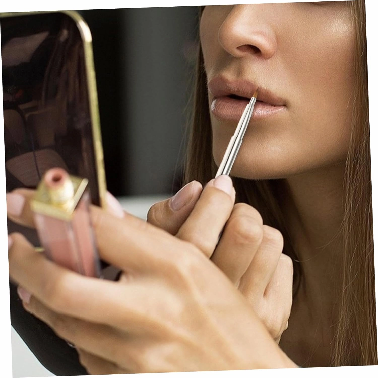 3sets Makeup Artist Brush 5-piece Girls Makeup Brush Set Acrylic Cosmetic Eyebrow Spoolies for Girls 2pcs*3