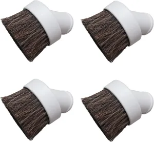 4 Pack Replacement Central Vacuum Round Dusting Brush 1 1/4" Attachment Vacuum Tool for Vacuflo for Beam for Nutone for Hayden Models