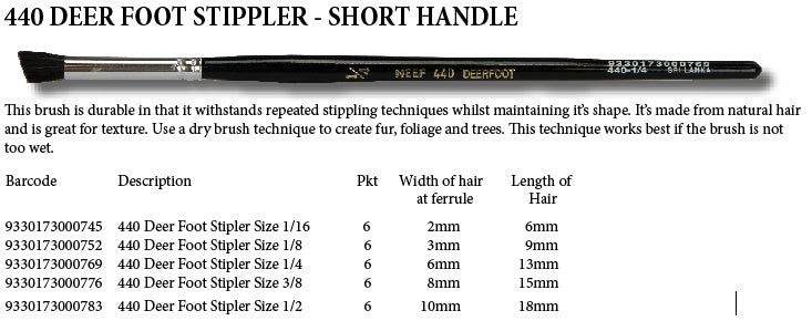 440 Deer Foot Stipler