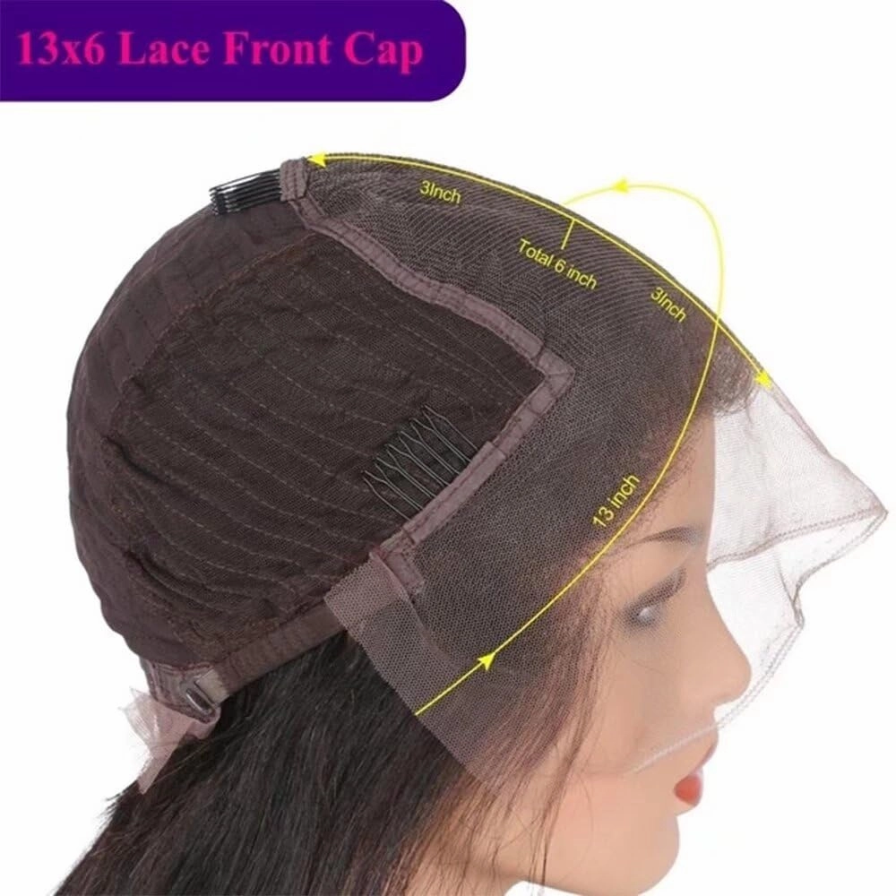 4C Kinky Edges Human Hair Short Bob Yaki Wigs Pre Plucked Brazilian Remy Human Hair HD Transparent Lace Short Bob Wigs 13X6 Lace Front Wigs with Curly Baby Hair For Woman 150% Density Kinky Wigs