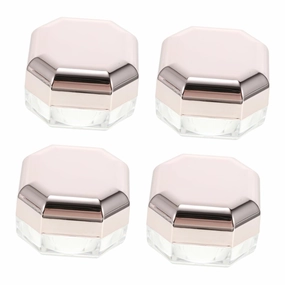 4pcs Compact Travel Makeup Powder Containers Empty Case Jar for Diy Powder Blush Eye Shadow Skin-friendly Material