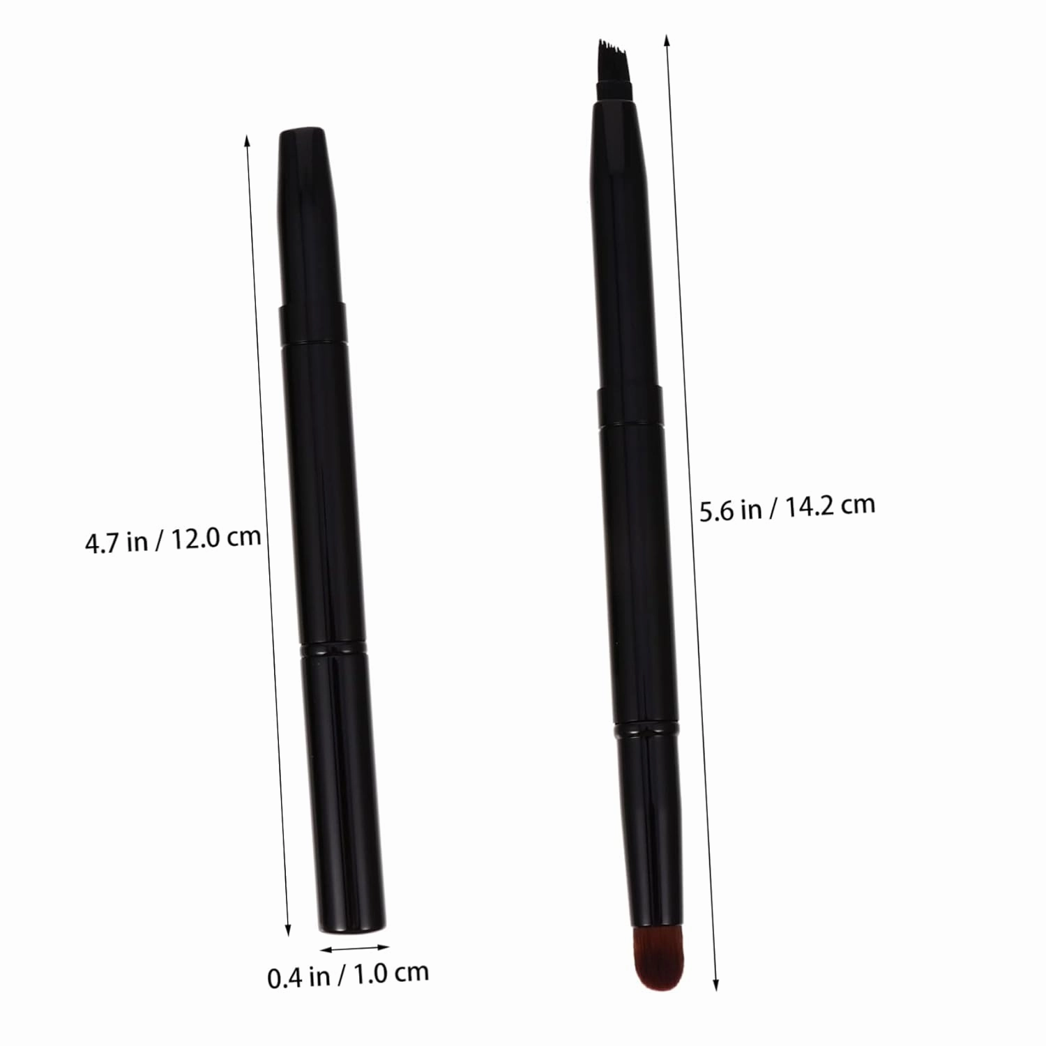 4pcs Double-ended Angled Eyebrow Brush Portable Brow Brush for Shaping Blending and Grooming Makeup Tool for Beginners and Professionals Soft Material for Comfortable Application