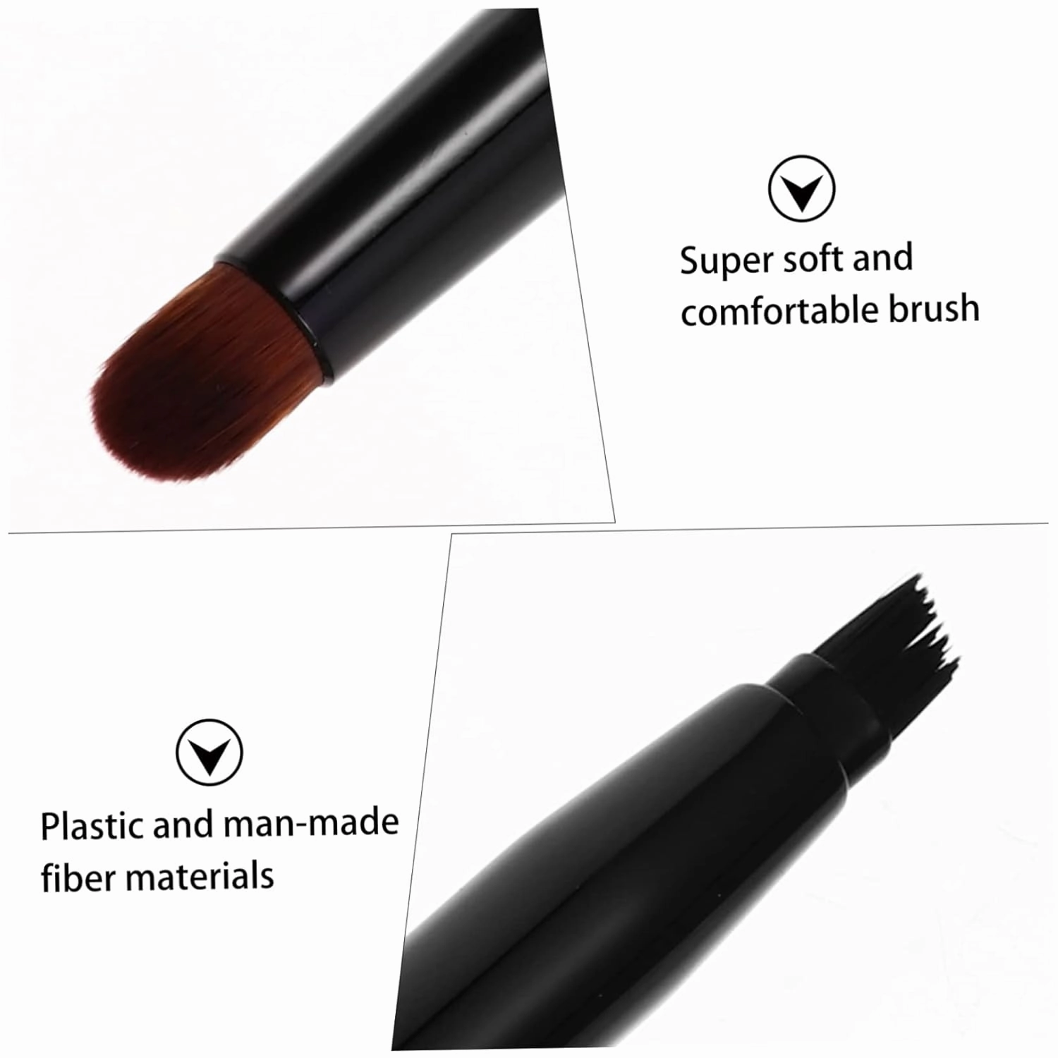 4pcs Double-ended Angled Eyebrow Brush Portable Brow Brush for Shaping Blending and Grooming Makeup Tool for Beginners and Professionals Soft Material for Comfortable Application