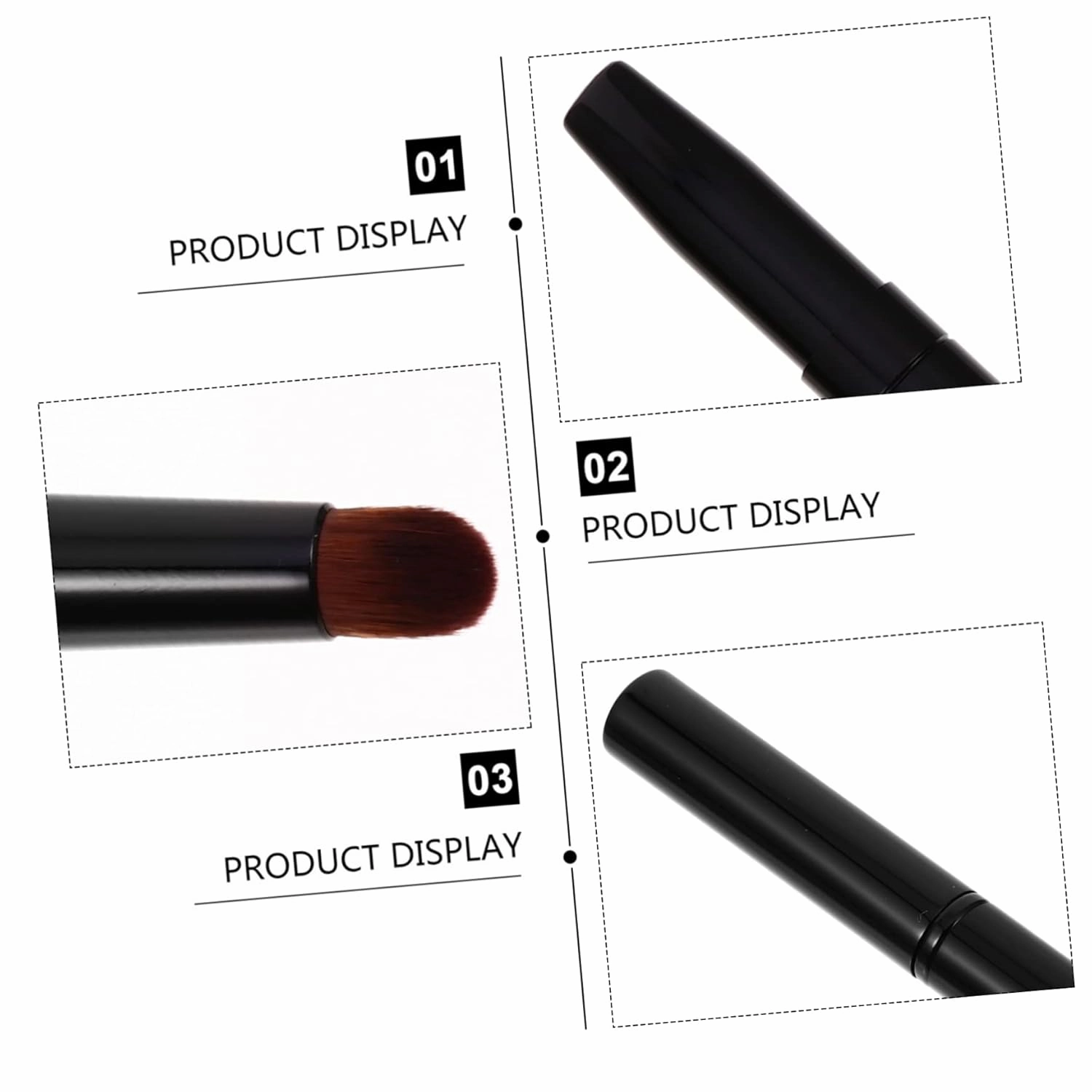 4pcs Double-ended Angled Eyebrow Brush Portable Brow Brush for Shaping Blending and Grooming Makeup Tool for Beginners and Professionals Soft Material for Comfortable Application
