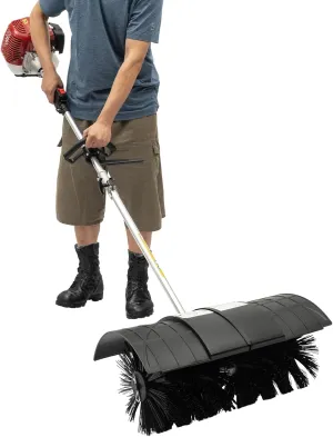 52CC 2.3HP Gas Powered Handheld Sweeper, Artificial Grass Brush Gas Powered Broom Handheld Turf Lawn Sweeper for Farms, Street Cleaning & Construction Sites (52CC 2.3HP)