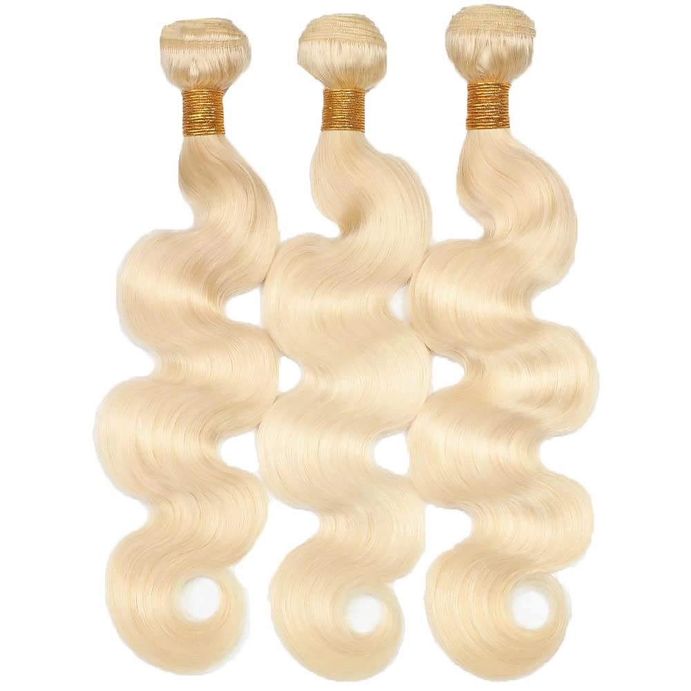 613 Body Wave Bundle Blonde Bundles Human Hair 22 24 26 Inch Brazilian Unprocessed Remy Hair Extensions 613 Bundle Hair Weave Silky Soft Blonde Bundle Human Hair