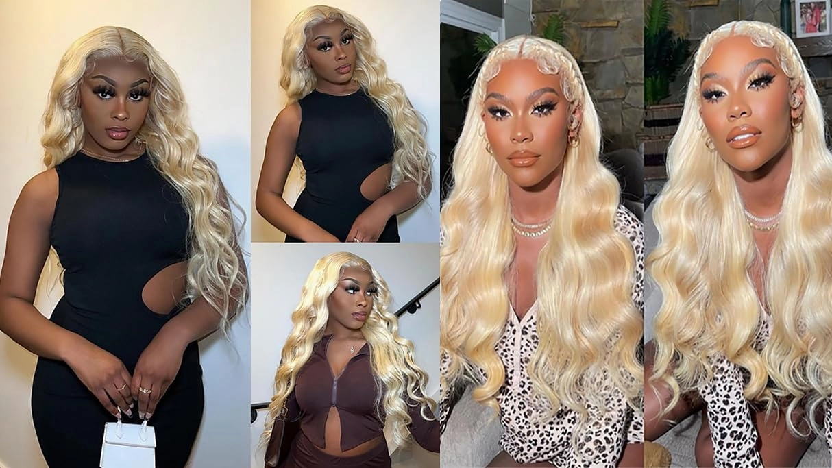 613 Body Wave Bundle Blonde Bundles Human Hair 22 24 26 Inch Brazilian Unprocessed Remy Hair Extensions 613 Bundle Hair Weave Silky Soft Blonde Bundle Human Hair