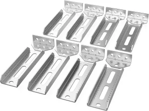 8 inch Galvanized Swivel Top Bunk Bracket Kit, Galvanized Swivel Boat Trailer Bunk Brackets - Ski Boat, Fishing Boat or Sailboat