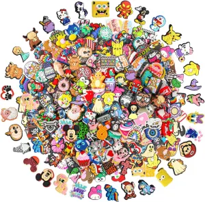 80Pcs Non-Repeat Cartoon Silicone Focal Beads for Pens, Random Focal Beads Bulk for Bead Pens Keychain Jewelry Making